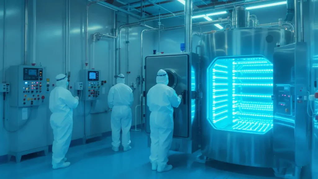 Hydrogen peroxide sterilizer system with vaporized sterilization process